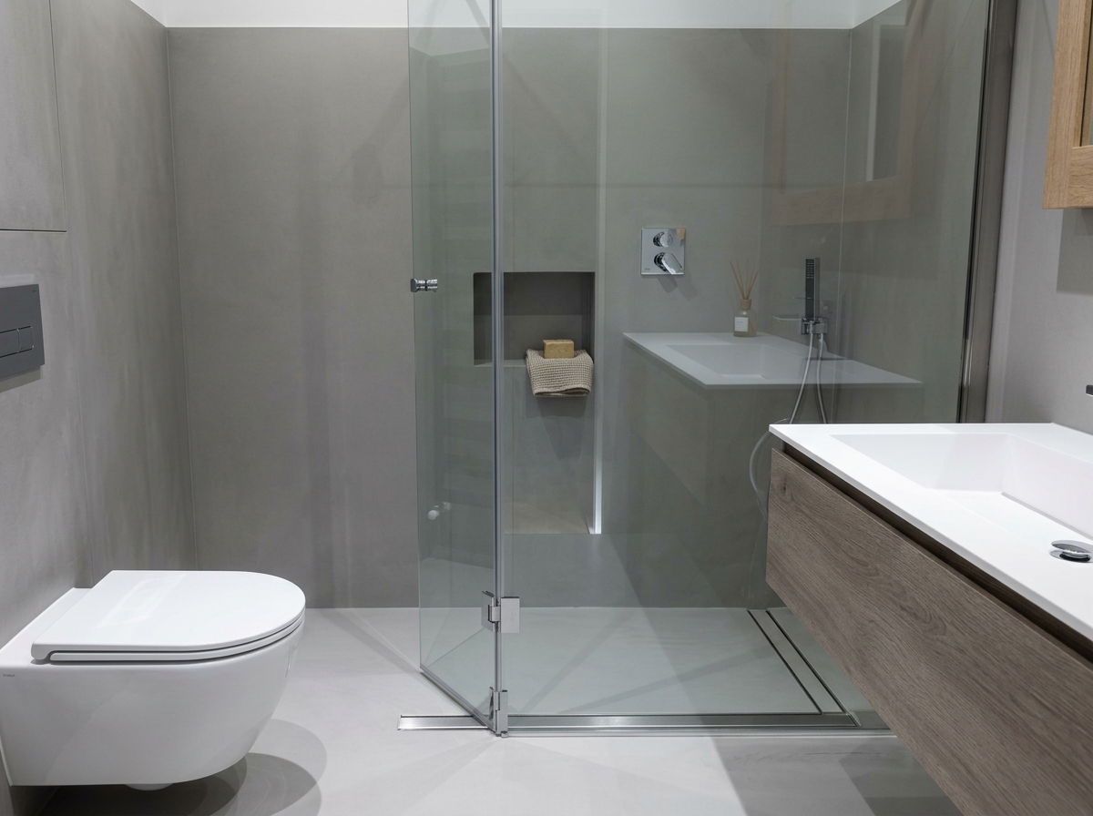 Bagno in microcemento
